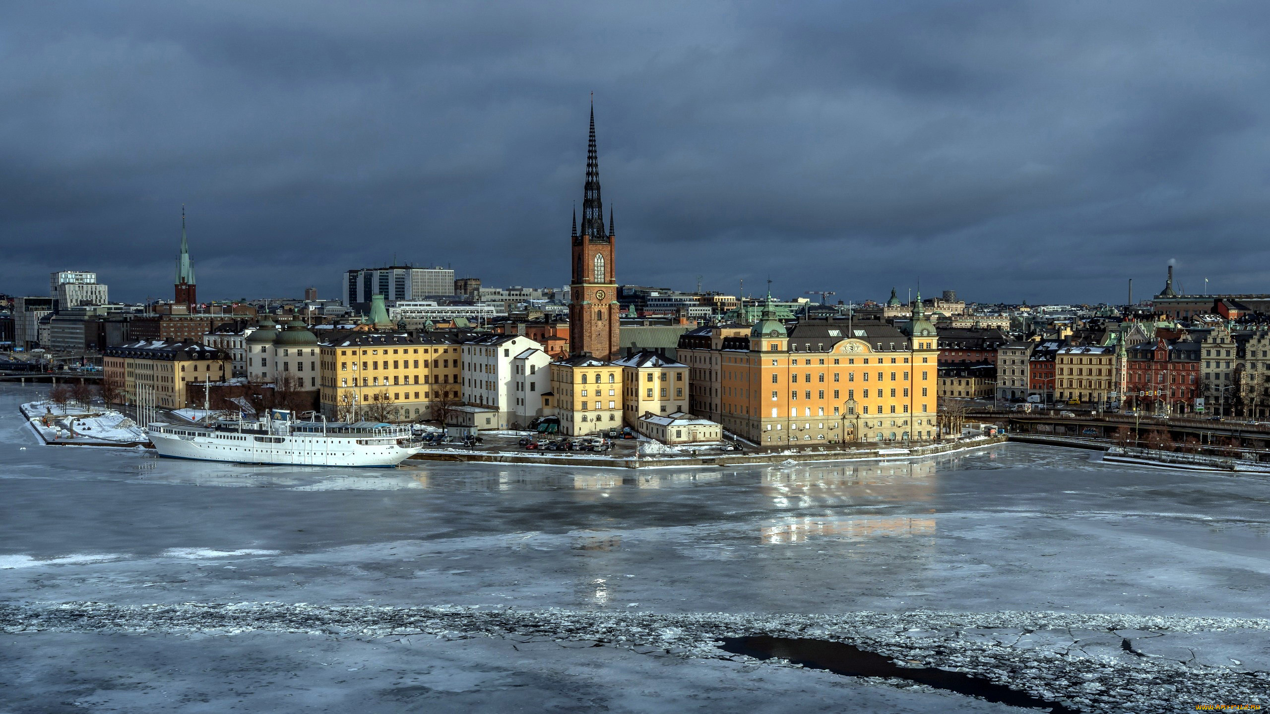 Швеция Стокгольм зимой